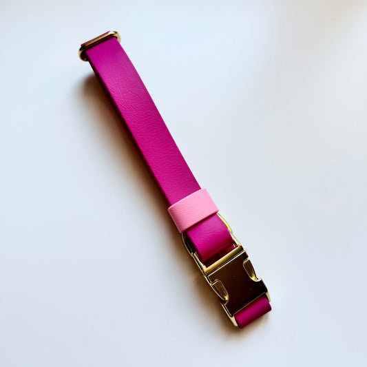 Collier clip taille S rose