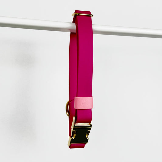 Collier clip taille S rose